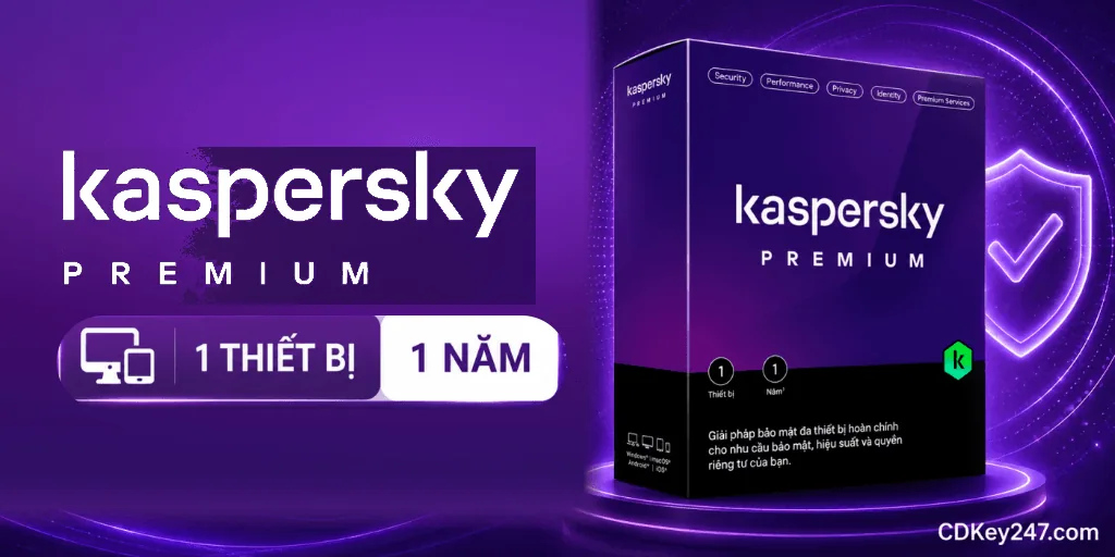 Kaspersky Premium 1 thiết bị 1 năm